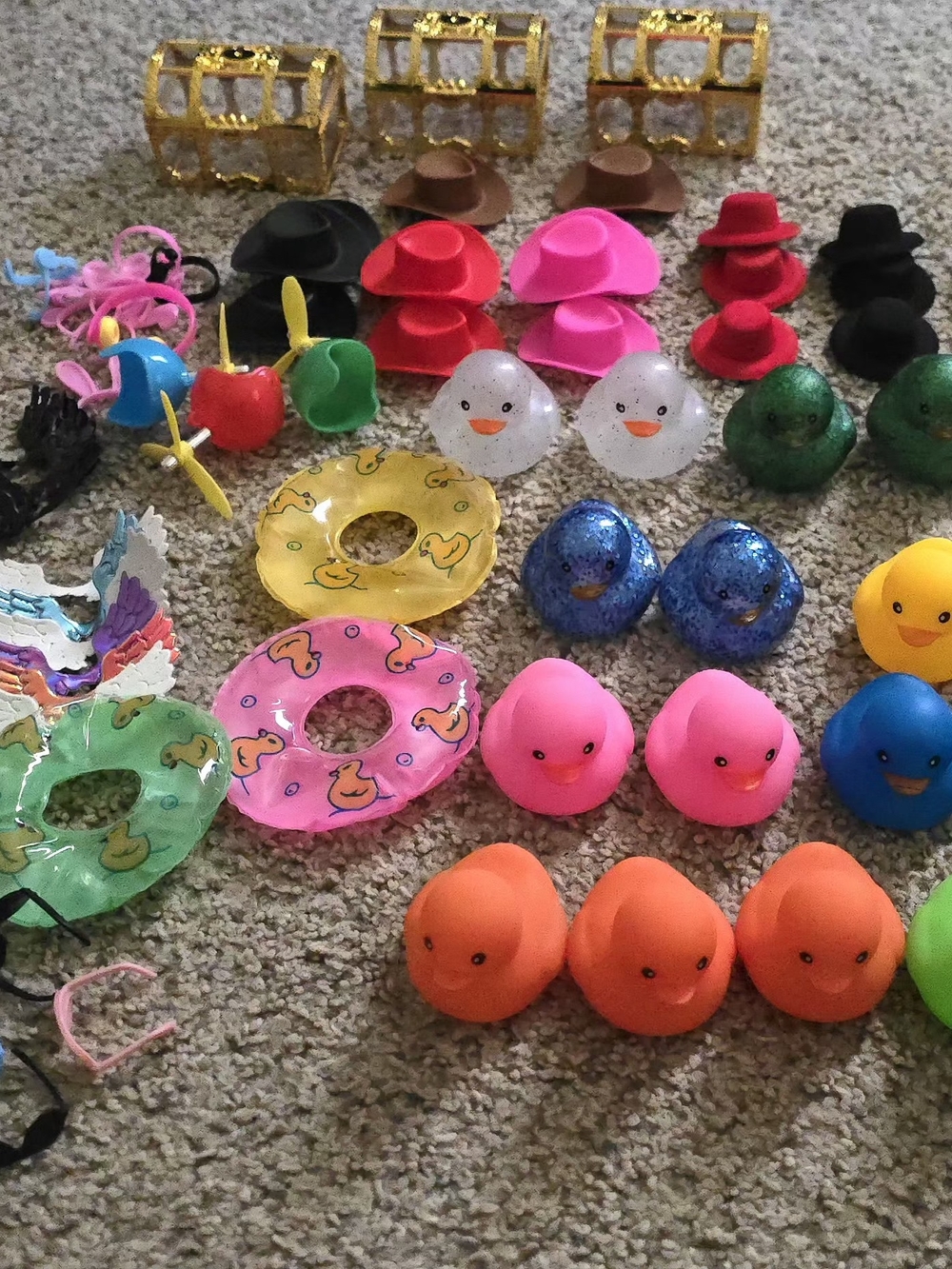 Rubber Ducks And Accessories Lot
